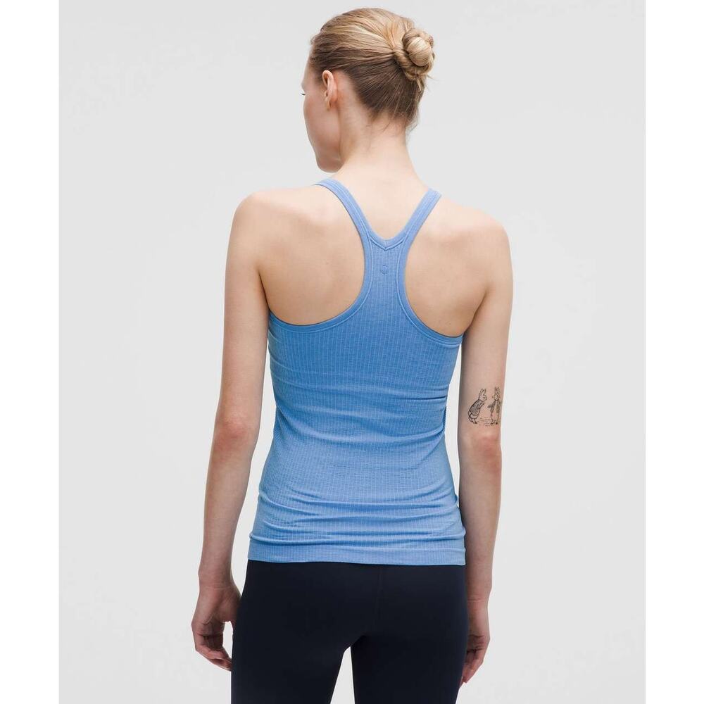NWT Lululemon Sz 10 Ebb to Street Tank Top in Pool Party $68 MSRP - Picture 2 of 8
